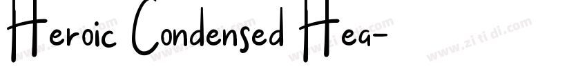 Heroic Condensed Hea字体转换